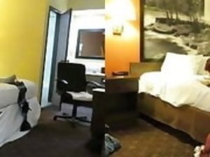 Slutty Gurl Heather enjoys 2 men in hotel room